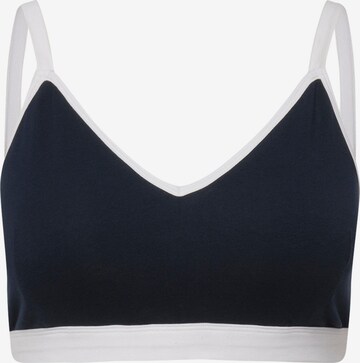 T-shirt Reggiseno di Ulla Popken in blu: frontale