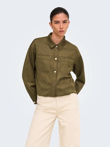 JDY Between-season jacket in Brown: front