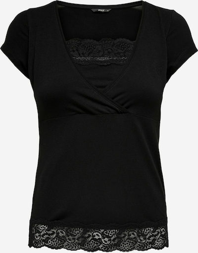 Only Maternity T-Shirt in schwarz, Produktansicht