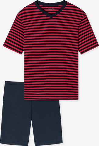 SCHIESSER Short Pajamas in Red: front