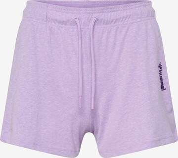 Pantalon de sport Hummel en violet : devant