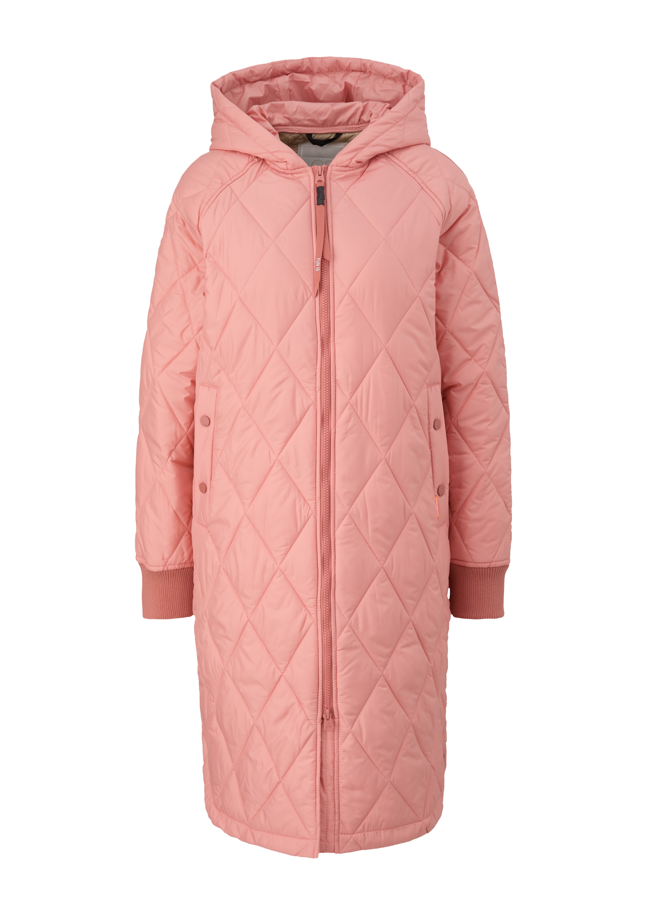 Manteau mi-saison QS en rose : devant