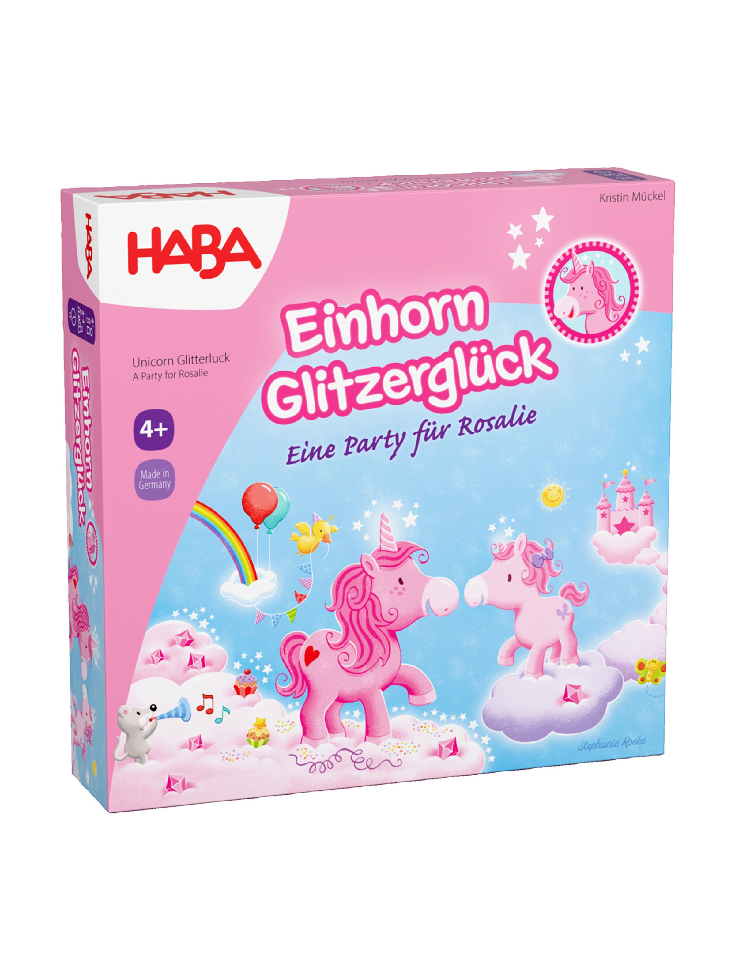 HABA Spel ' Einhorn Glitzerglück - Party für Rosali ' in Gemengde kleuren: voorkant