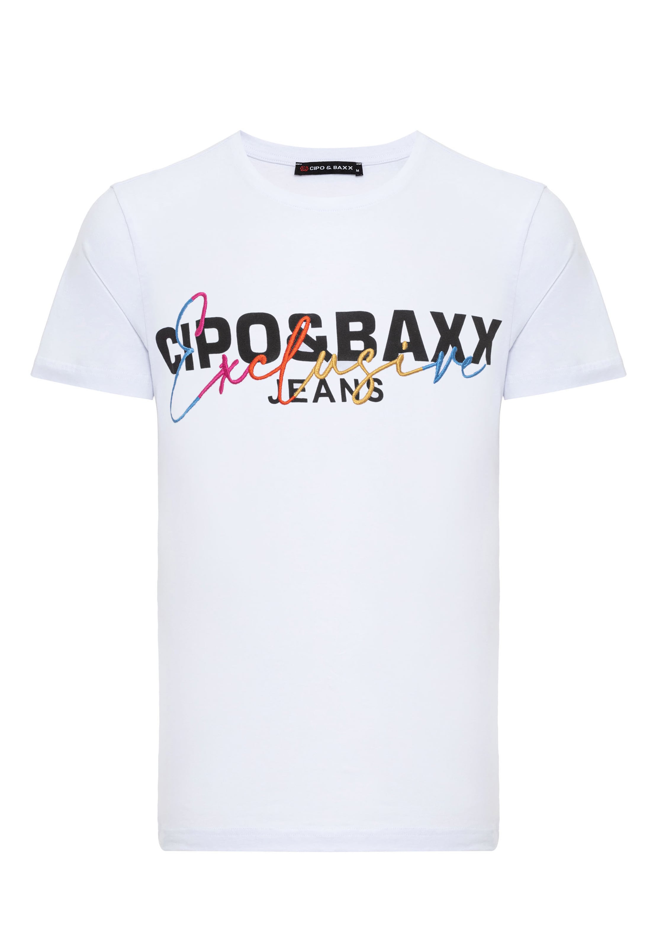 T-Shirt CIPO & BAXX en blanc : devant
