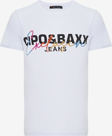 CIPO & BAXX T-Shirt in Weiß: predná strana