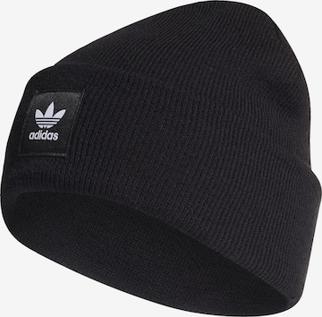 Bonnet 'Adicolor Cuff' ADIDAS ORIGINALS en noir : devant