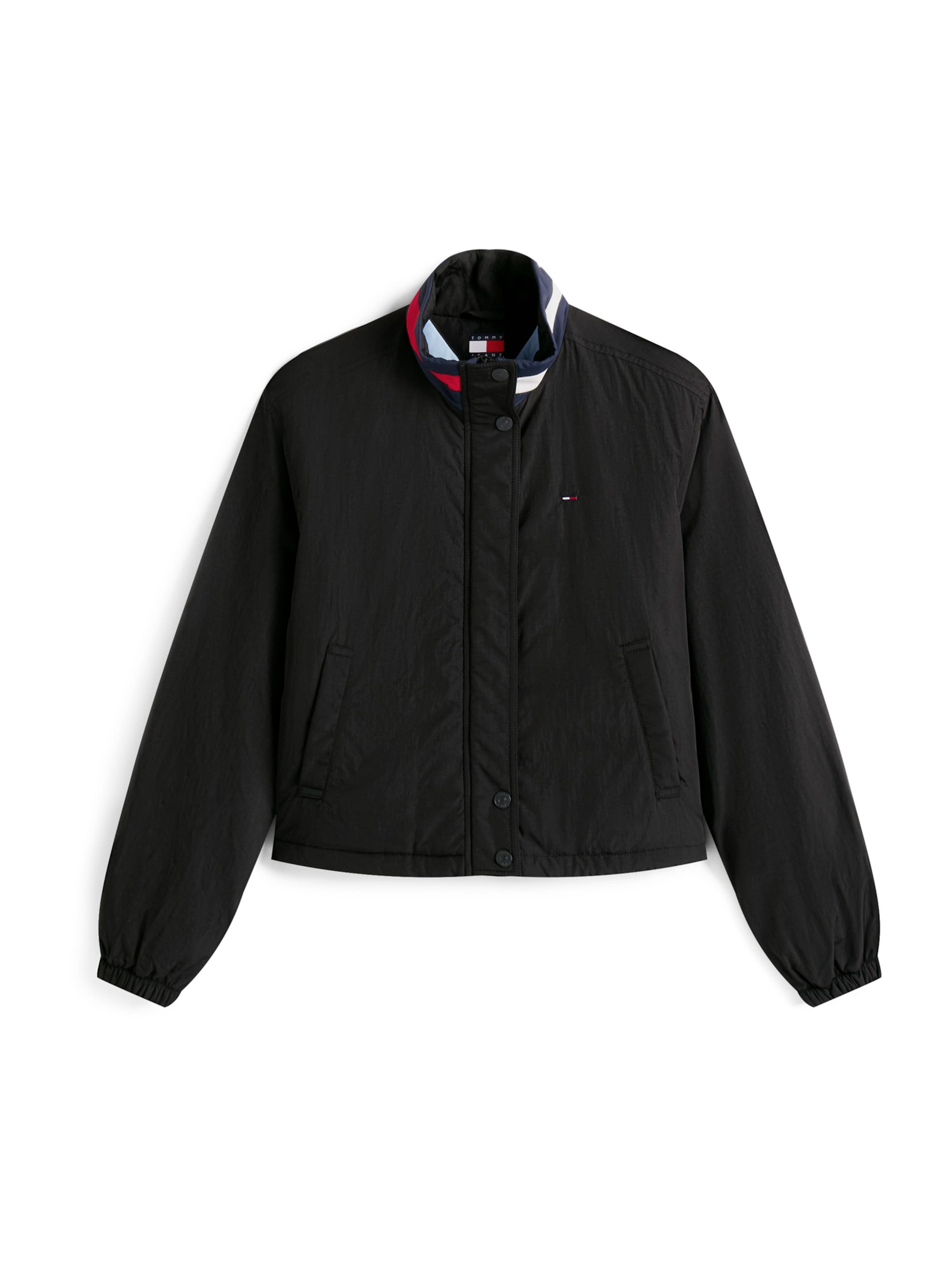 Tommy Jeans Kurtka przejściowa 'ESSENTIAL' w kolorze czarny: przód