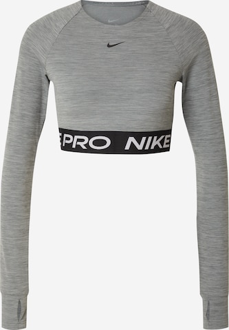 NIKE Performance shirt 'Pro' in Grey: front