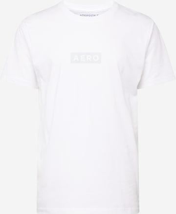 T-Shirt AÉROPOSTALE en blanc : devant