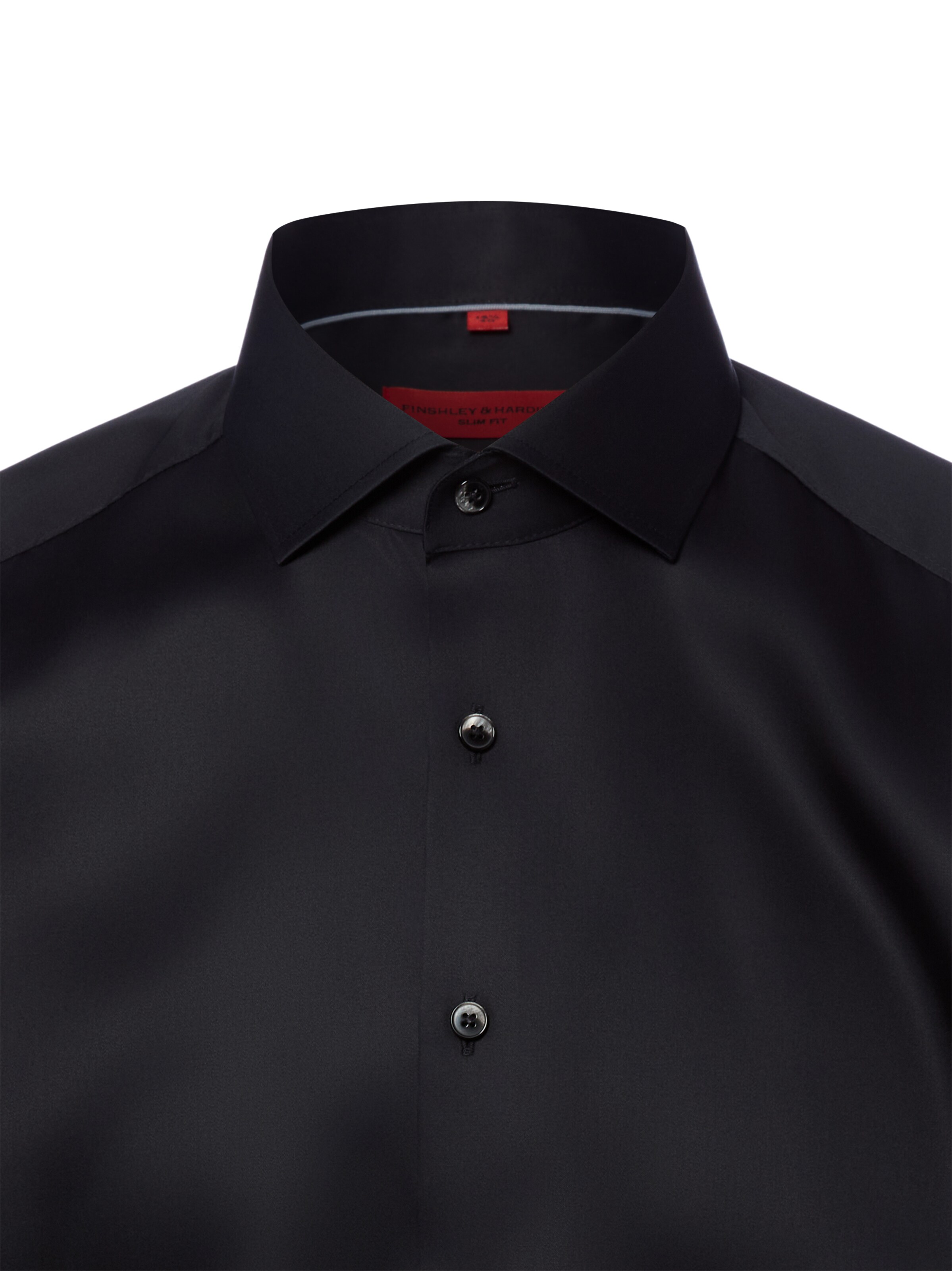 Finshley & Harding Slim fit Business shirt in Black