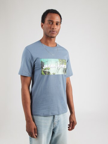 JACK & JONES T-Shirt 'JJINDIANA' in Blau: Vorderseite