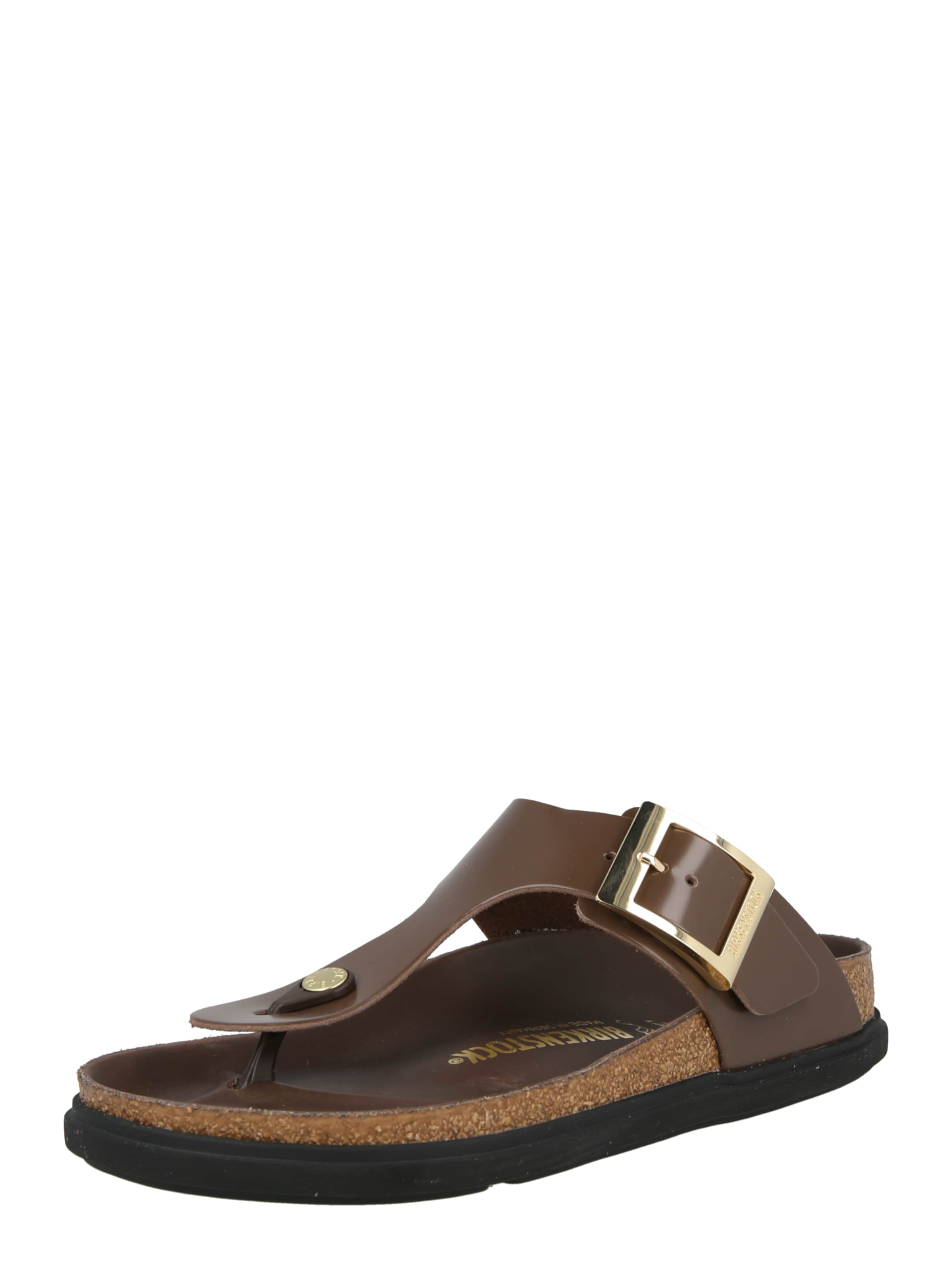 BIRKENSTOCK Žabky 'Lena' – hnědá: přední strana