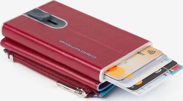 Piquadro Wallet 'Blue Square' in Red