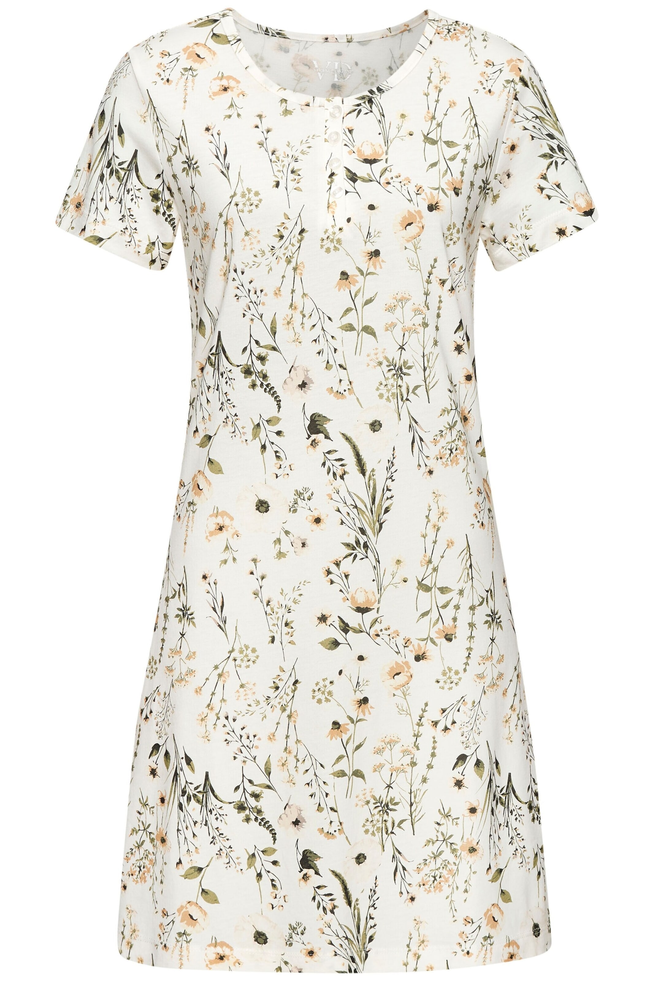 LASCANA Ночная рубашка в Белый: спереди