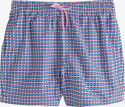 Next Shorts de bain en L en bleu / violet / lilas / blanc, Vue avec produit