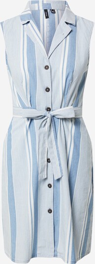 VERO MODA Blousejurk 'Akelasandy' in de kleur Smoky blue / Wit, Productweergave