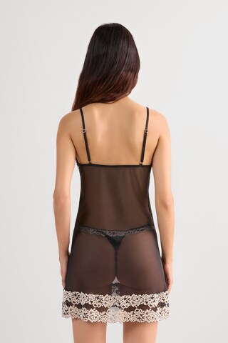 INTIMISSIMI Negligee 'Pretty Flowers' in Black