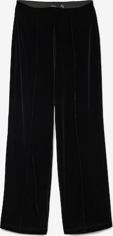 VERO MODA - Pantalón plisado en negro: frente