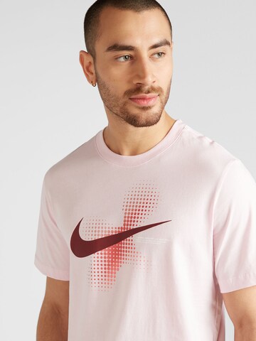 rožinė Nike Sportswear Marškinėliai 'SWOOSH'