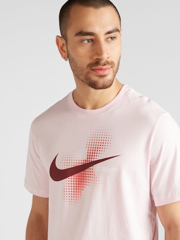 Nike Sportswear Футболка 'SWOOSH' в Ярко-розовый