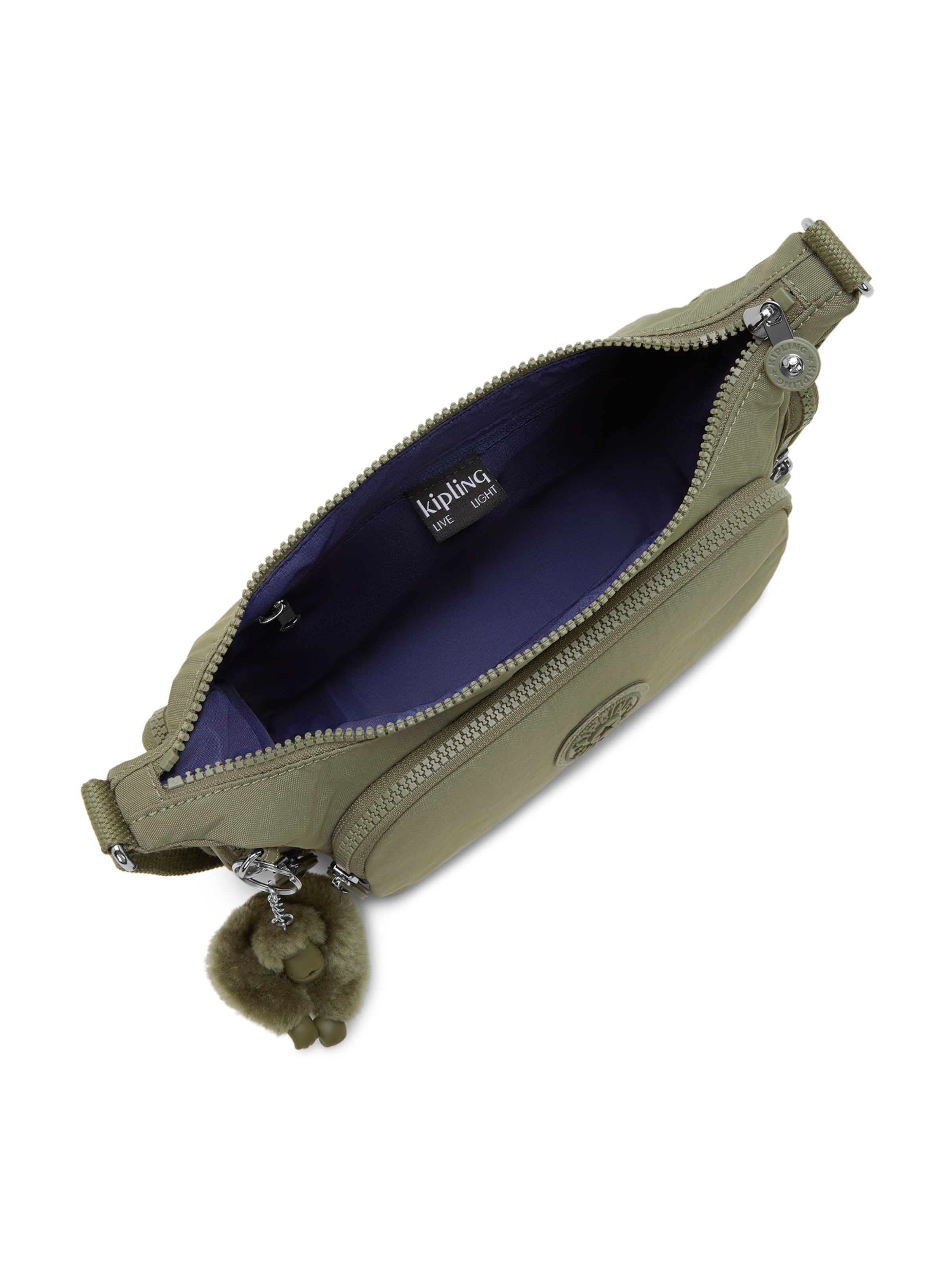 KIPLING - Mala de ombro 'Gabbette S' em verde