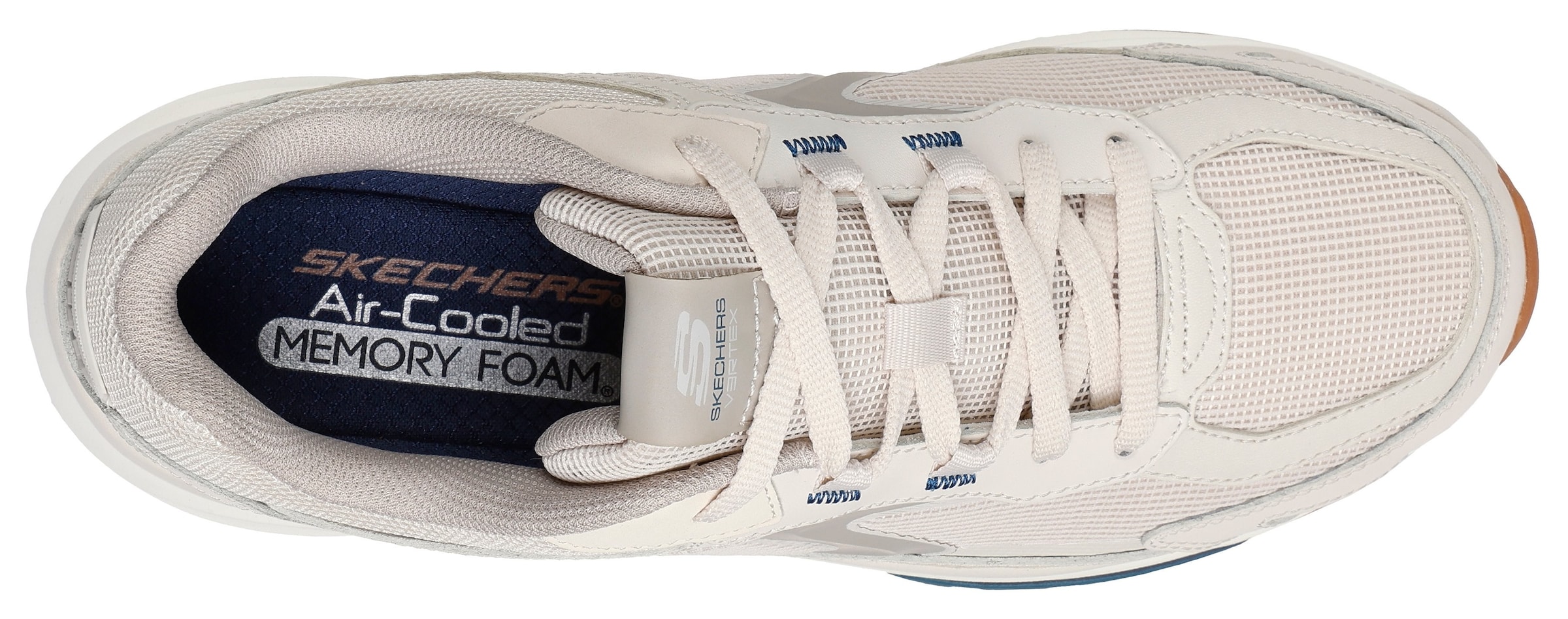 bēšs SKECHERS Zemie brīvā laika apavi 'VERTEX'