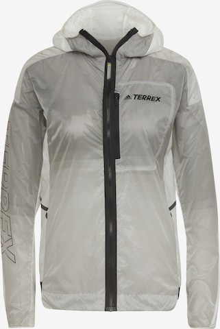ADIDAS TERREX Outdoor Jacket in Grey: front