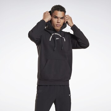 Reebok Athletic Sweatshirt in Black: front