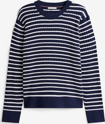 Pull-over Tommy Hilfiger Curve en bleu : devant