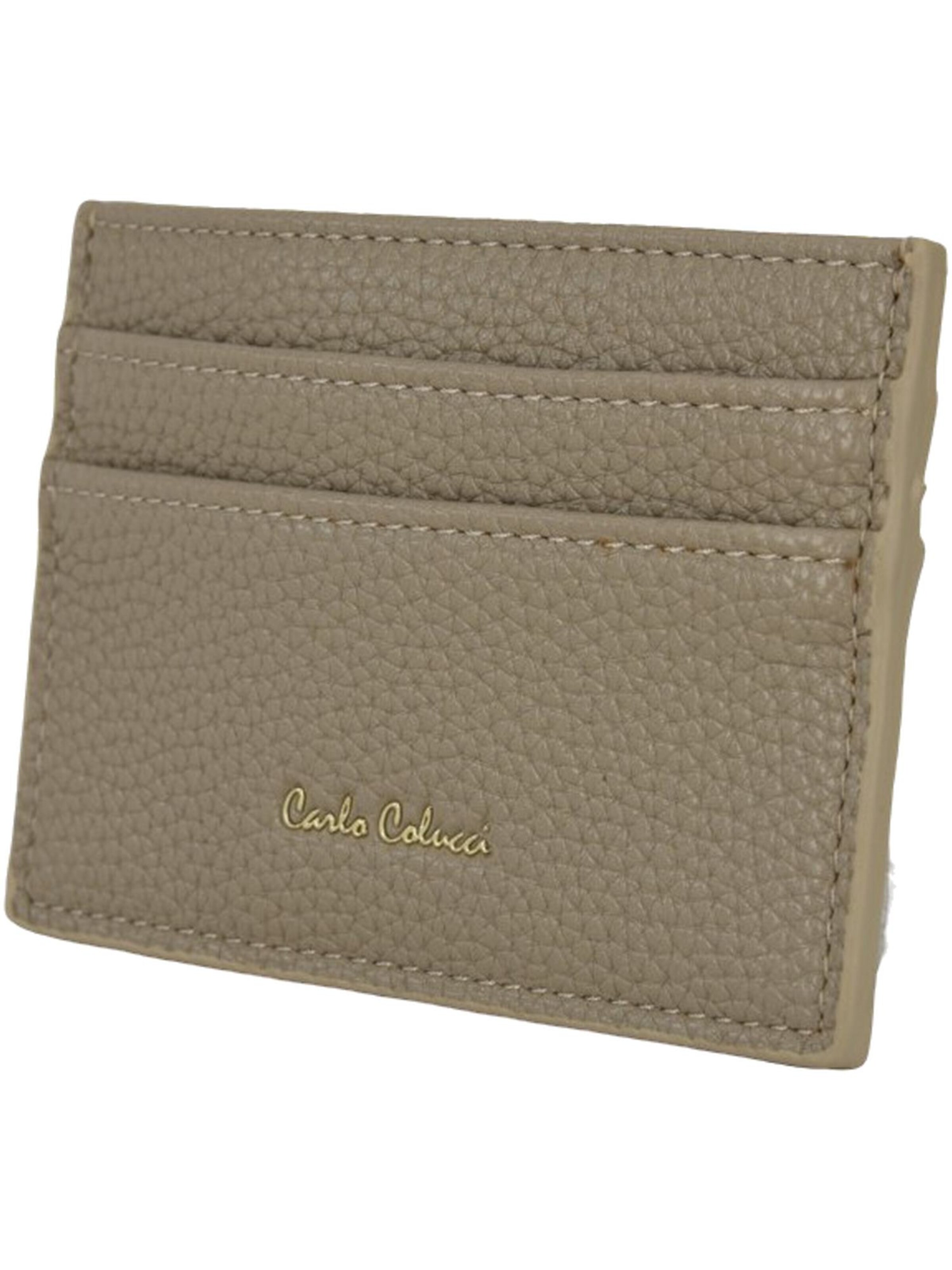 Carlo Colucci Etui &#x27;Chinaglia&#x27; in Beige: voorkant