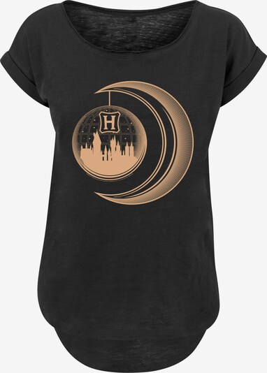 F4NT4STIC T-Shirt 'Harry Potter Hogwarts Moon' in apricot / schwarz, Produktansicht