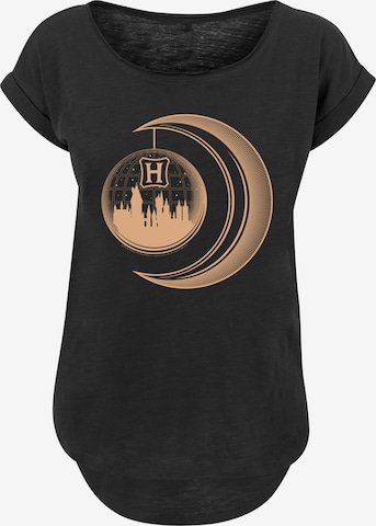 F4NT4STIC T-Shirt 'Harry Potter Hogwarts Moon' in Schwarz: predná strana