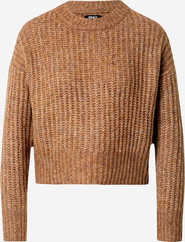 Pull-over ONLY en marron : devant