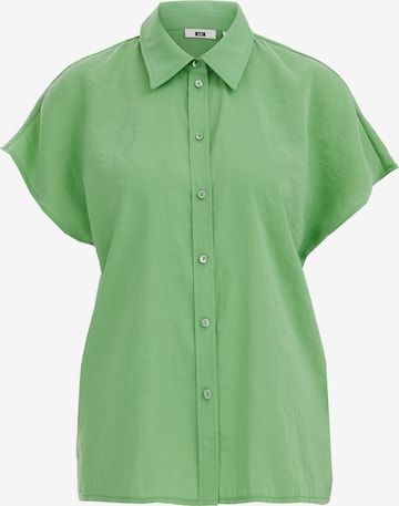 WE Fashion Blouse in Groen: voorkant