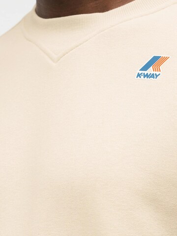 Felpa 'FELPA NAEL POLY COTTON' di K-Way in beige