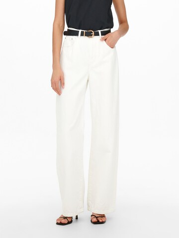 Wide Leg Jean 'Hope' ONLY en blanc : devant