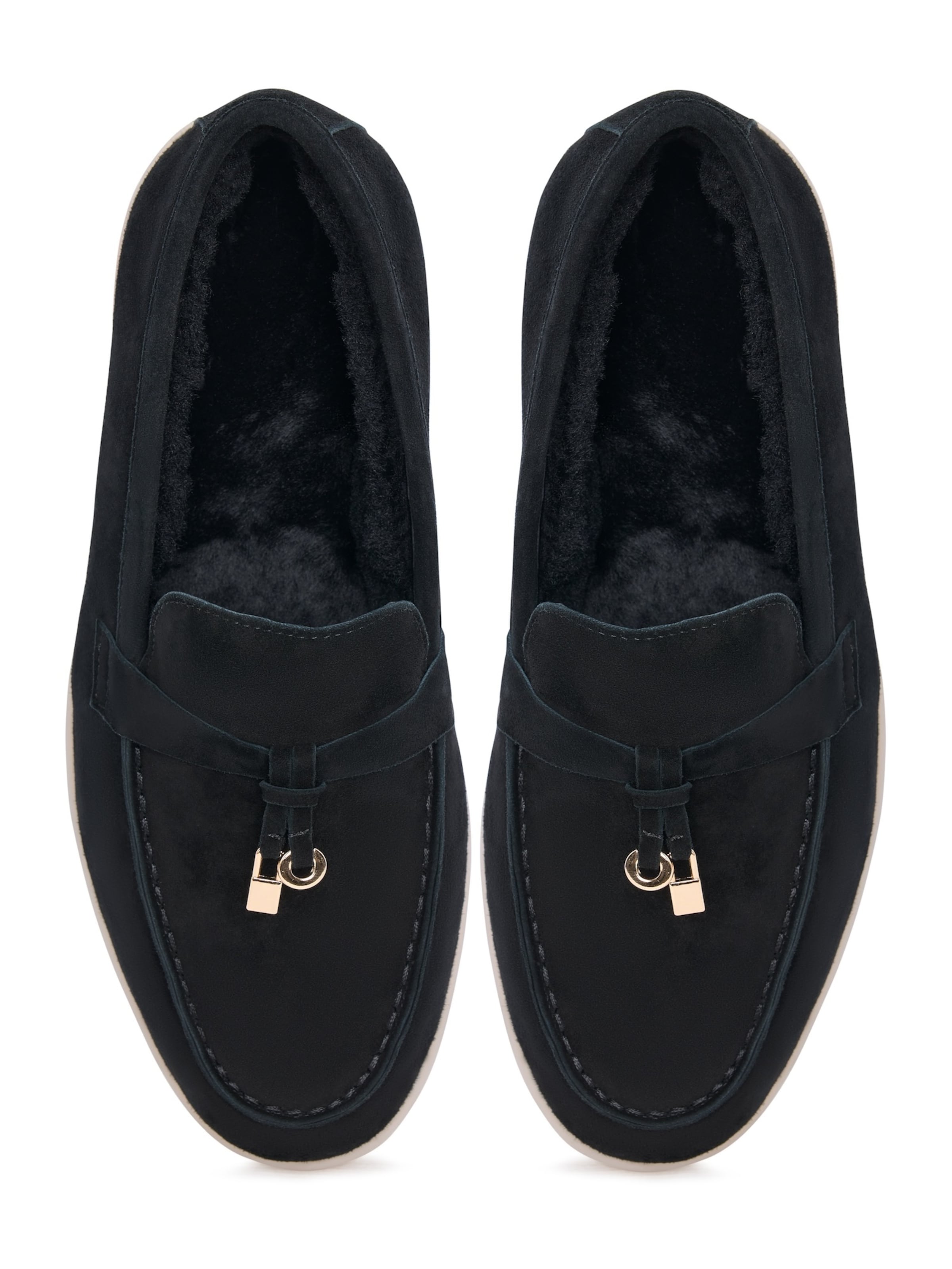 CESARE GASPARI Moccasin in Black