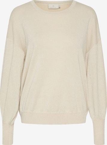 Pull-over Kaffe en beige : devant