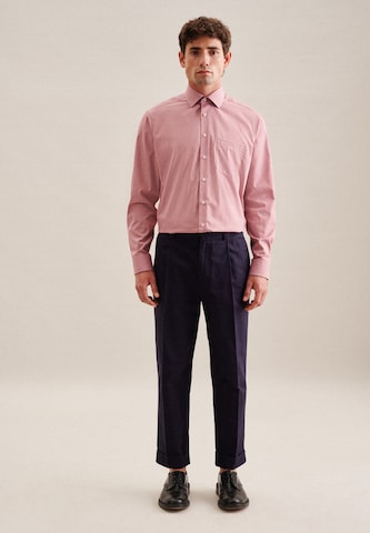 SEIDENSTICKER Regular Fit Hemd 'Smart Essentials' in Rot