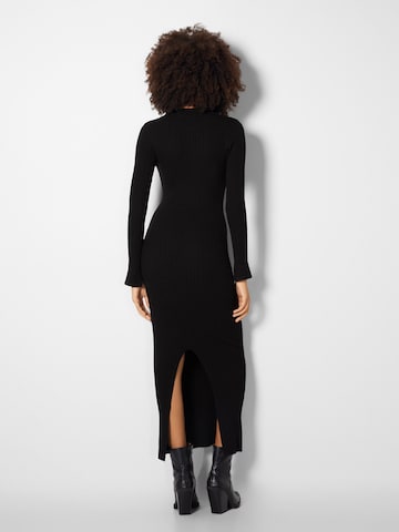 Bershka Knitted dress in Black