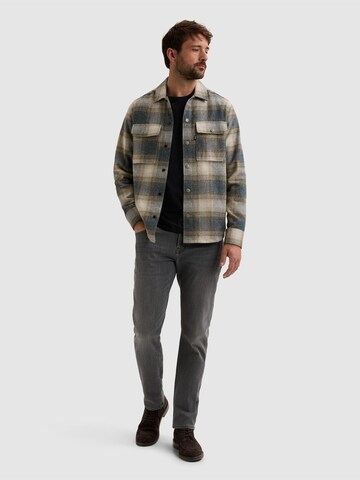 VANGUARD Regular fit Skjorta 'Overshirt with check pattern' i blå