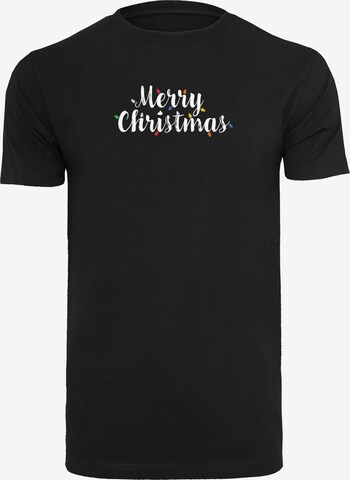 T-Shirt 'Merry Christmas Lights' Merchcode en noir : devant