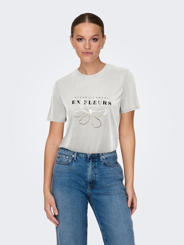 T-shirt 'ONLFree' ONLY en blanc : devant