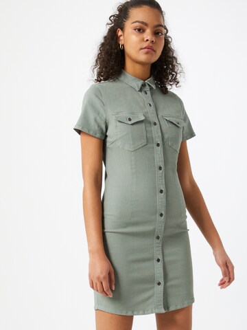 Noisy may - Vestido camisero 'JOY' en gris: frente