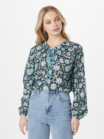 Emily Van Den Bergh Blouse in Blauw: voorkant