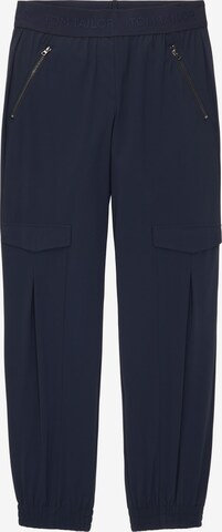 Tapered Pantaloni cargo di TOM TAILOR in blu: frontale