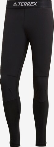 ADIDAS TERREX - Skinny Pantalón deportivo 'Agravic' en negro