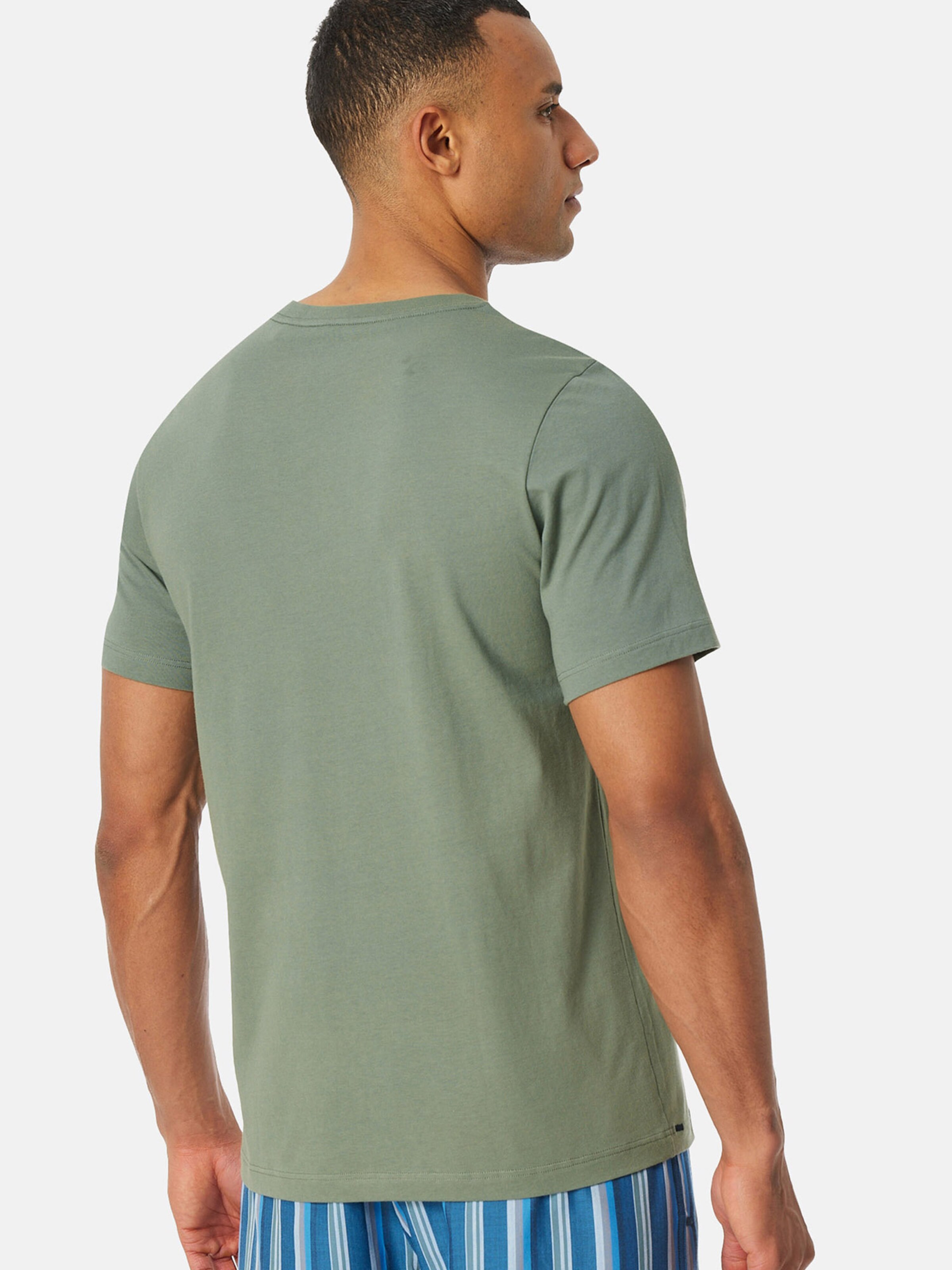 T-Shirt ' T-Shirt - Mix + Relax ' SCHIESSER en vert