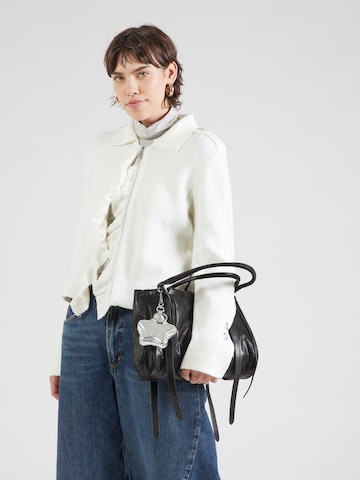 Cardigan monari en blanc : devant