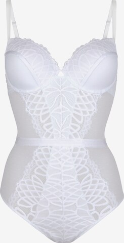 LASCANA Bodysuit in White: front